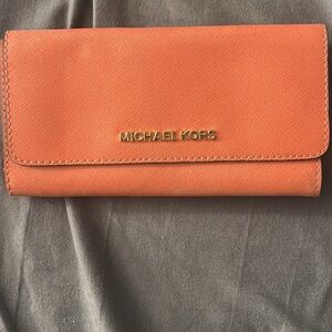 Michael Kors Orange Wallet